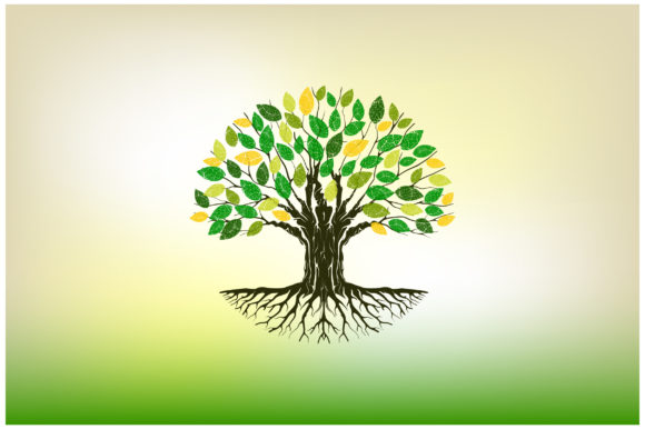 Download Abstract Circular Tree Illustrations - Tree Collection
