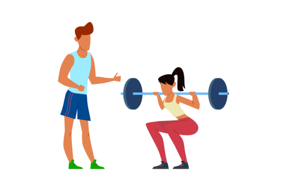 Download Active Sport Woman with Trainer, Girl in - Woman Collection